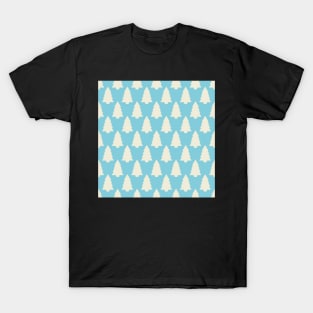 Minimal Christmas Trees Pattern T-Shirt